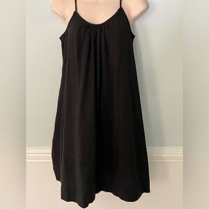 Free Assembly rayon linen midi sun dress stylish trendy baggy minimalist chic S